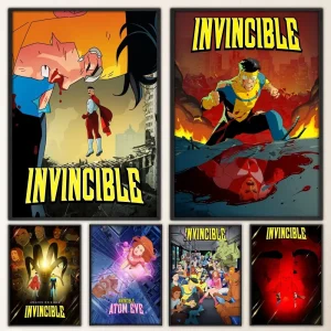 Invincible Season 2 Atom Eve Poster Prints Poster Wall Painting Bedroom Living Room Wall Bar Restaurant Sticker Small