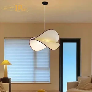 COCO Nordic Salon Chandeliers Lustre Modern Home Decor Cream Wind Fabric Led Lamp Living Room Dining Bedroom Pendant Lights